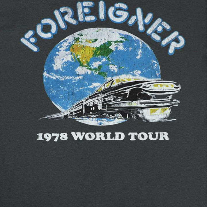 1978 World Tour Black T-Shirt (Foreigner)