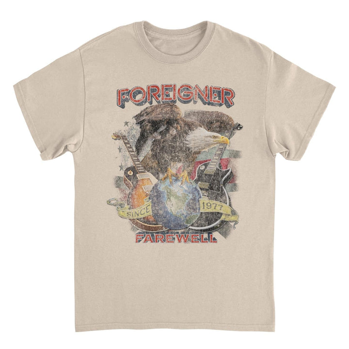 Farewall Eagle Distress Sand T-Shirt (Foreigner)