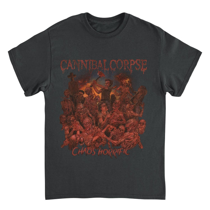 Chaos Horrific Front Black T-Shirt (Cannibal Corpse)