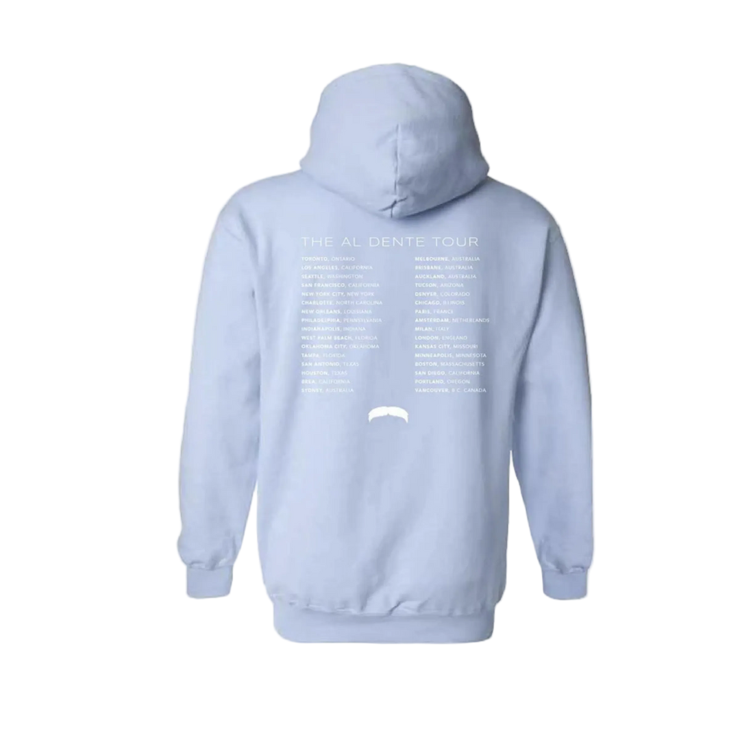 Al Dente Tour Unisex Hoodie - Light Blue (Matteo Lane)