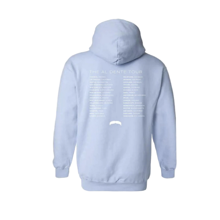 Al Dente Tour Unisex Hoodie - Light Blue (Matteo Lane)