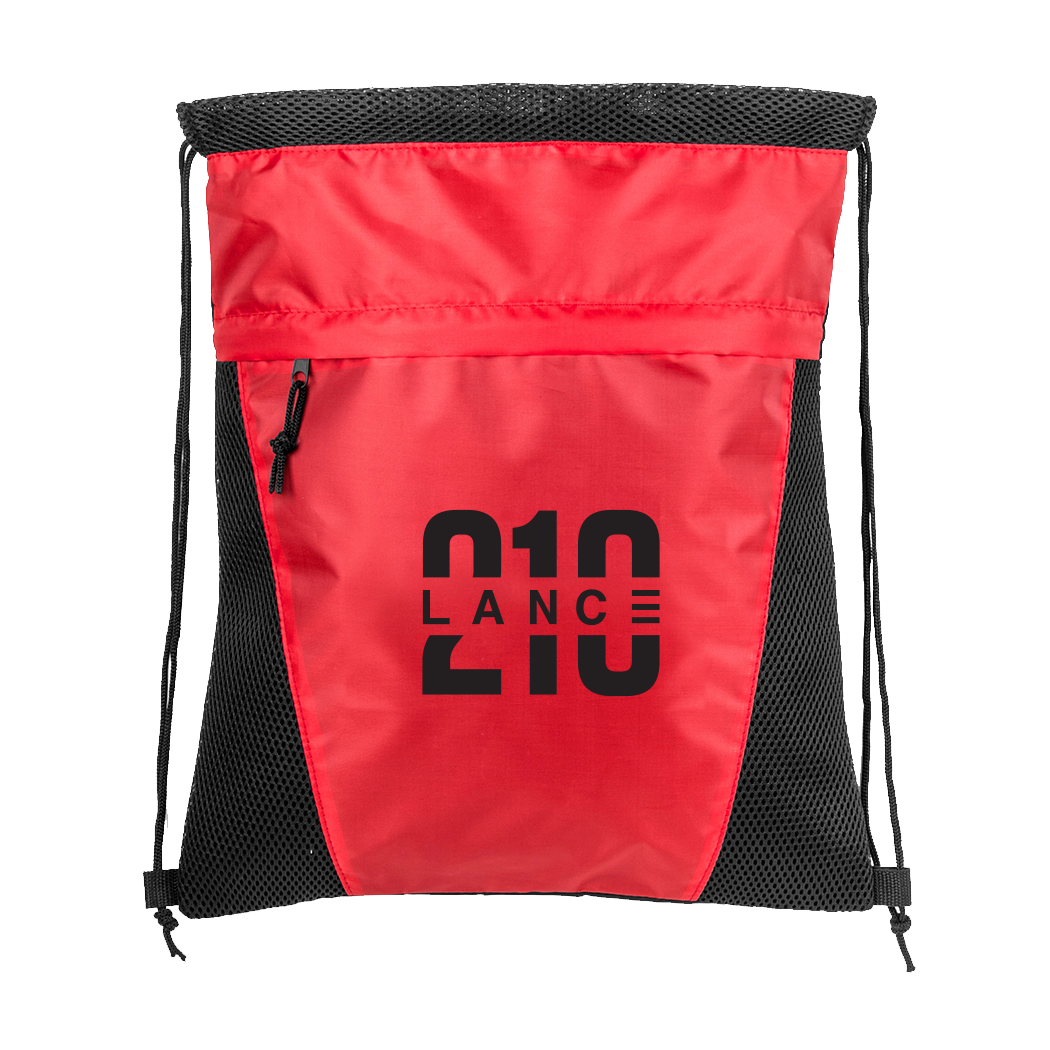 210 Drawstring Bag (Red) (Lance Stewart)