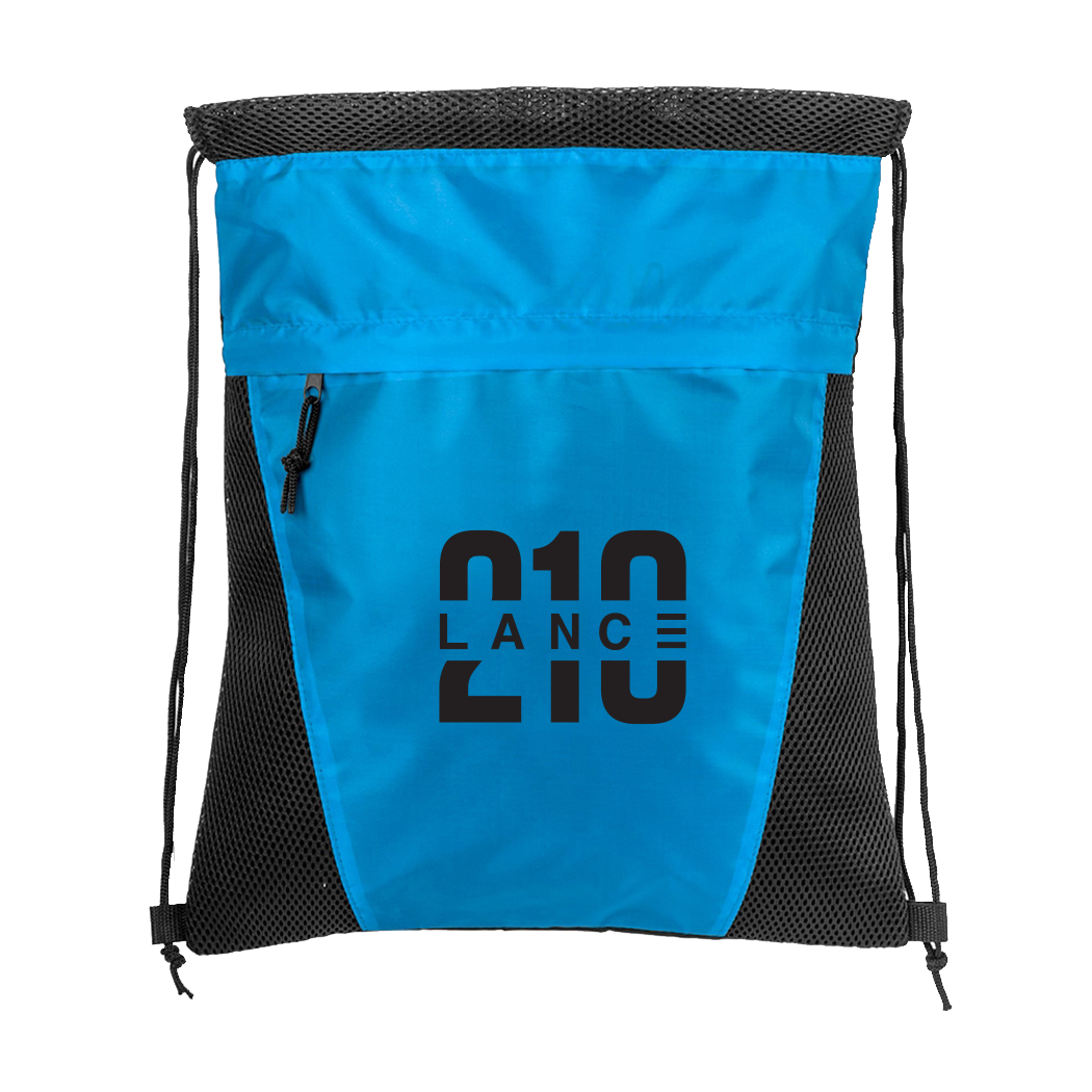 210 Drawstring Bag (Blue) (Lance Stewart)