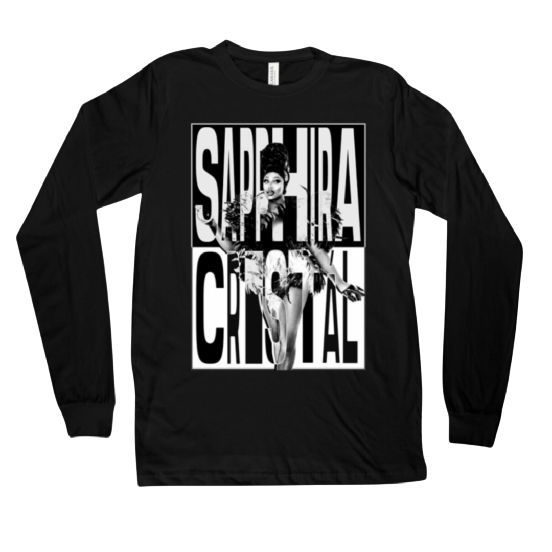 B&W Long Sleeve (Sapphira Cristál)