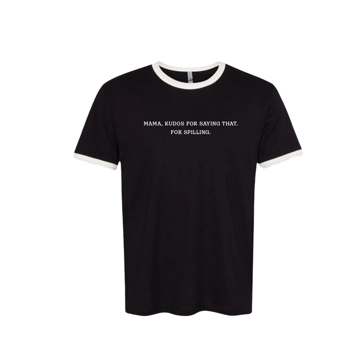 Mama, Kudos Ringer Tee (Plane Jane)