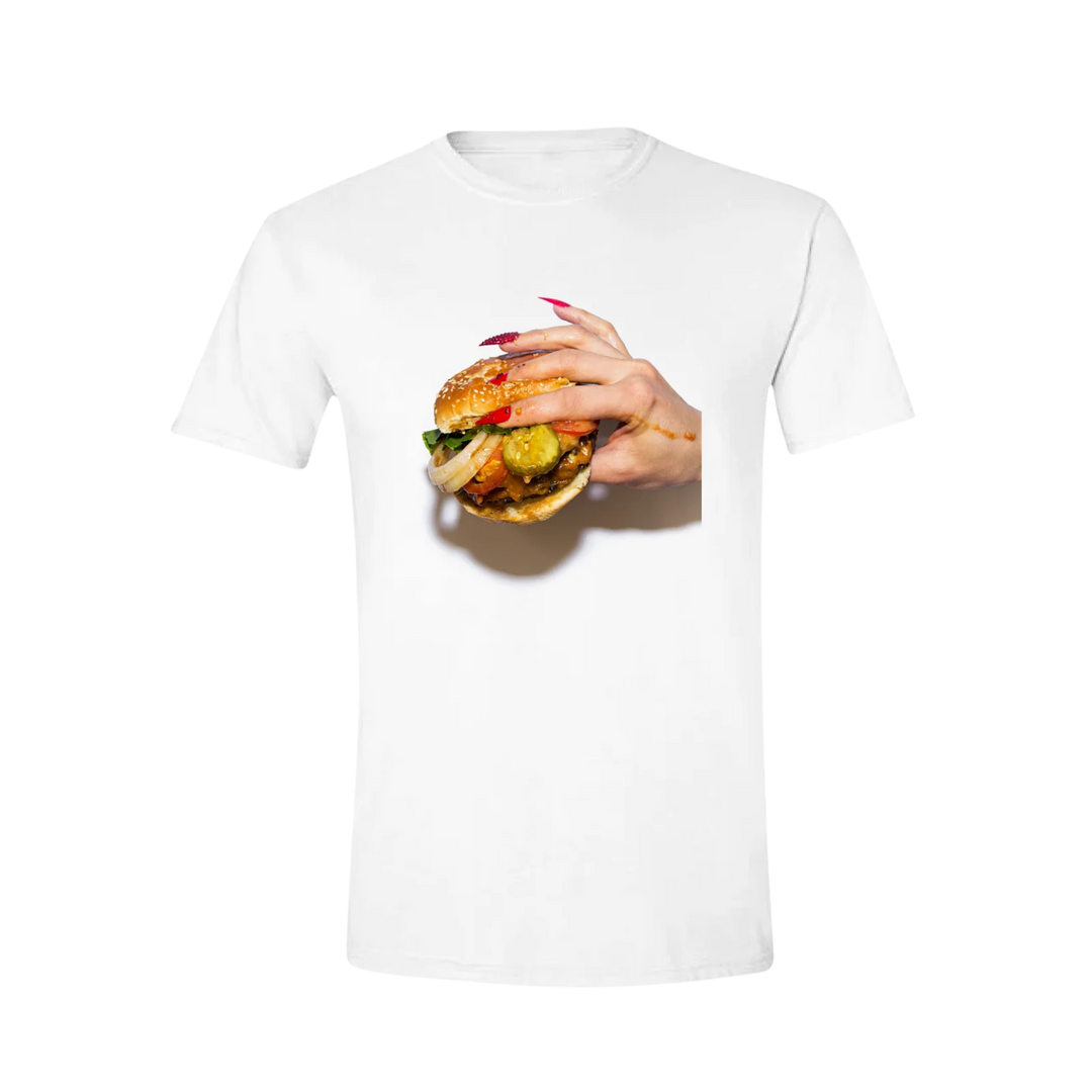 Burger Finger Album T-Shirt (Plane Jane)