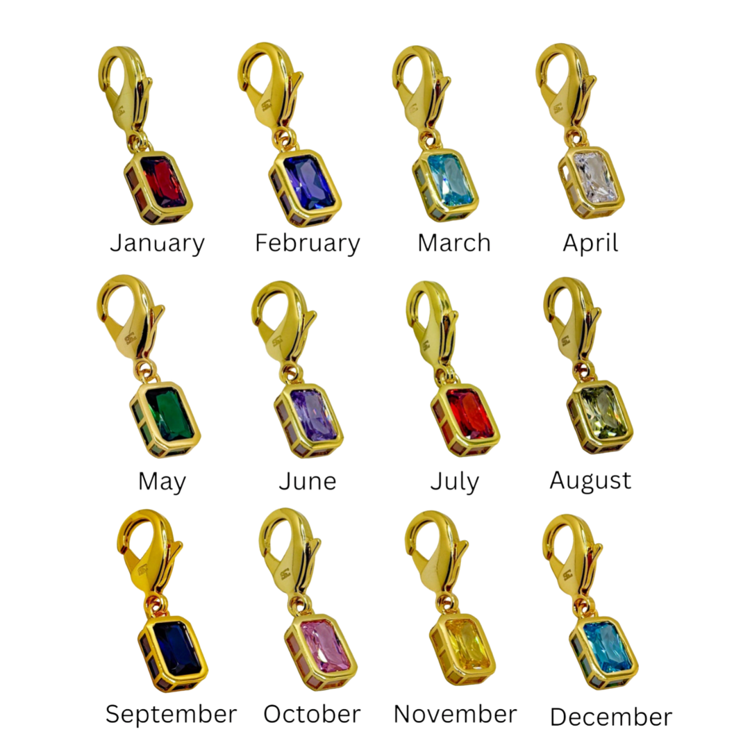 Birthstone Charm (Sapphira Cristál)