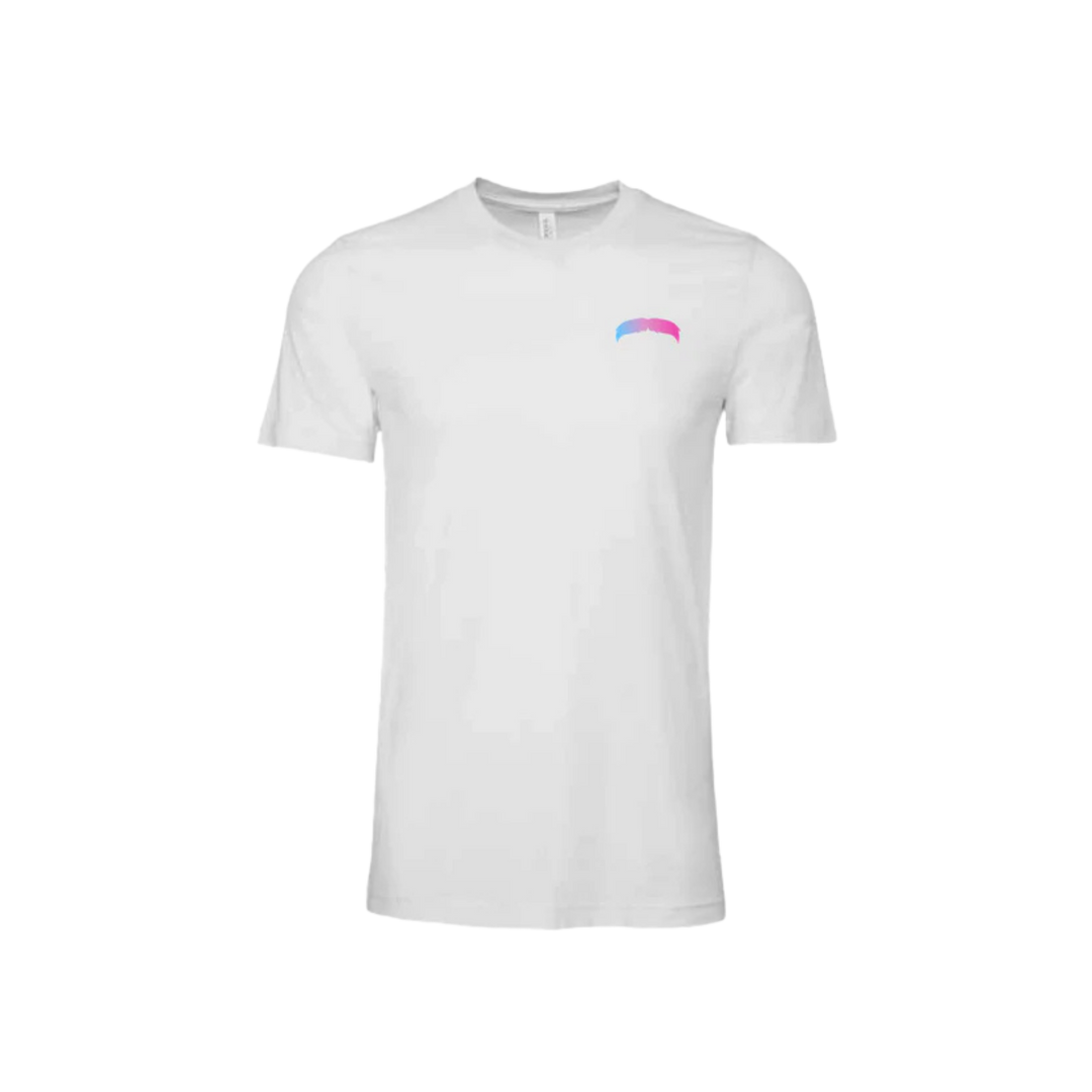 Mustache Unisex Tee - White (Matteo Lane)
