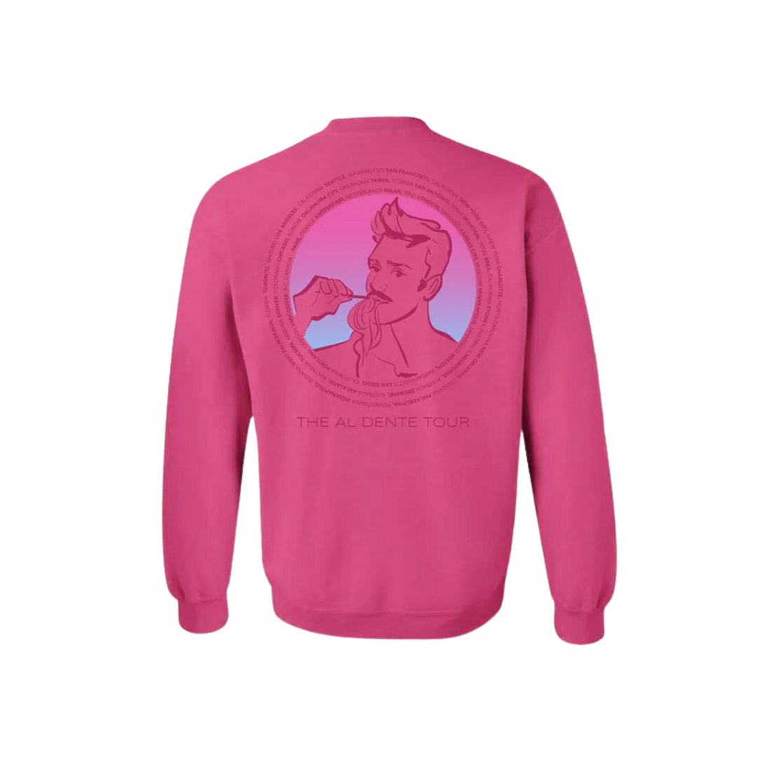 Al Dente Tour Unisex Crewneck - Pink (Matteo Lane)