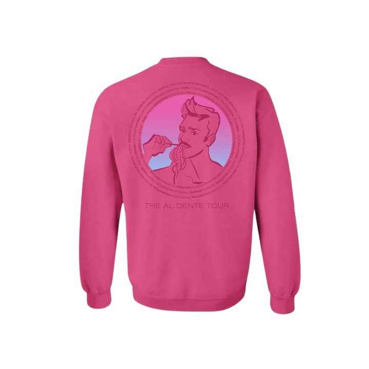 Al Dente Tour Unisex Crewneck - Pink (Matteo Lane)