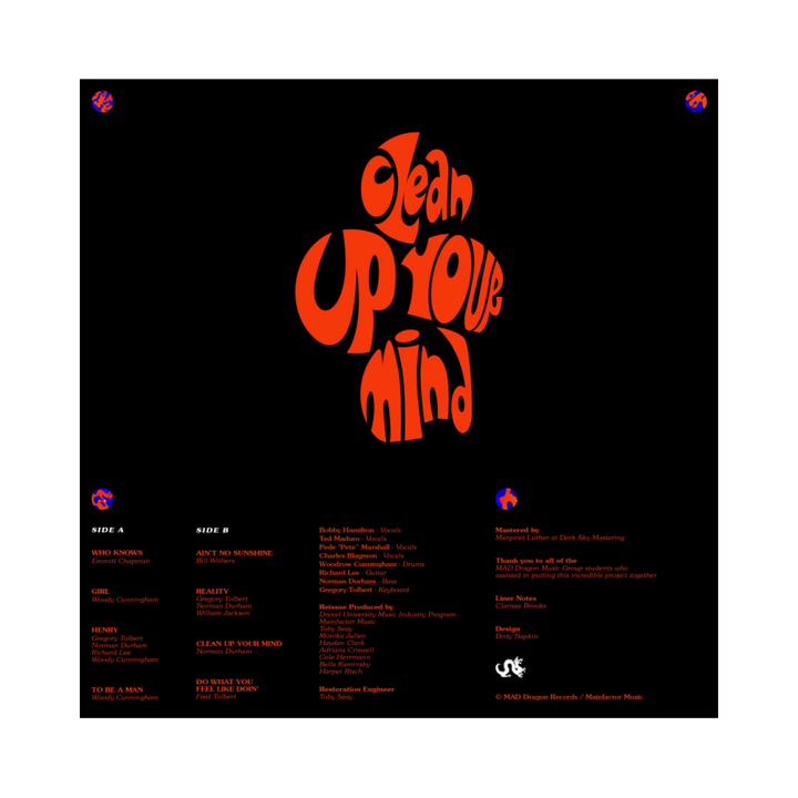 Clean Up Your Mind' Vinyl (Choice 4)