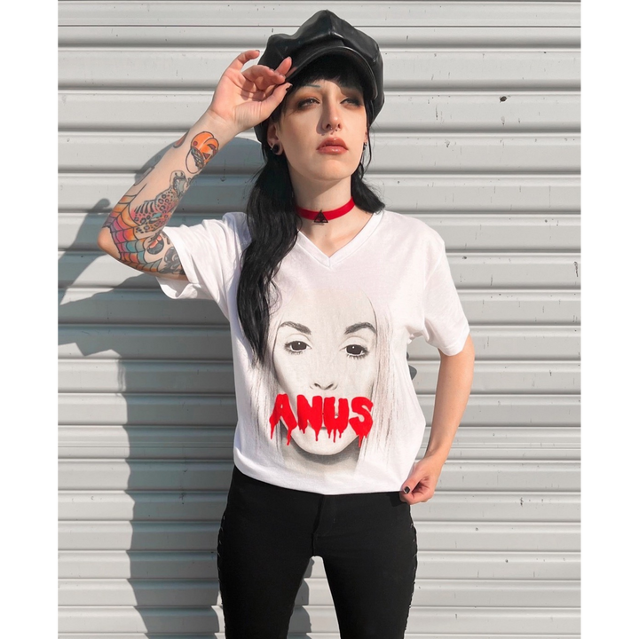 Sale- Limited Edition Official Anus Album V-Neck (Alaska Thunderfuck)