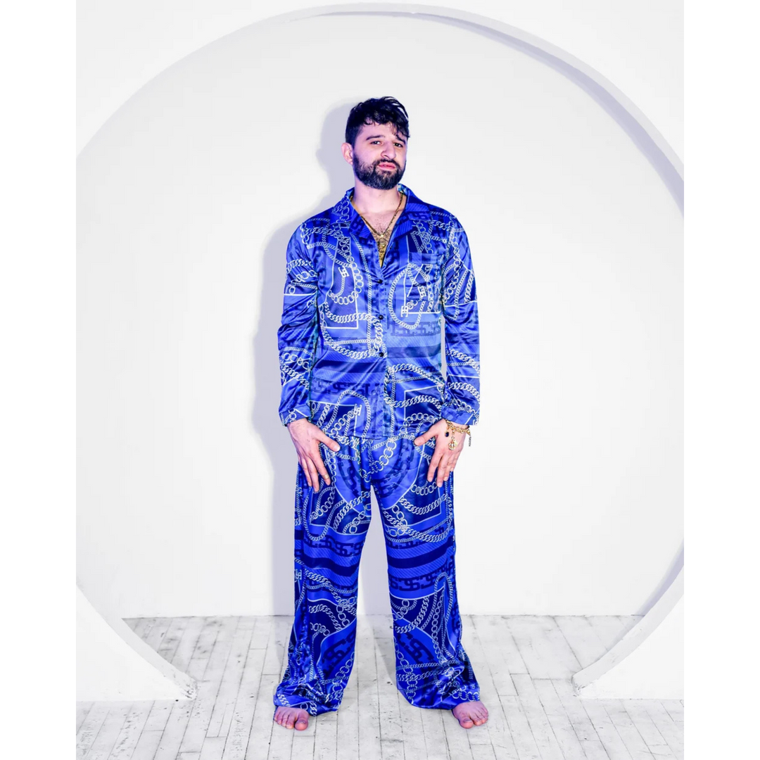 Chain Link Pajama Set (Sapphira Cristál)