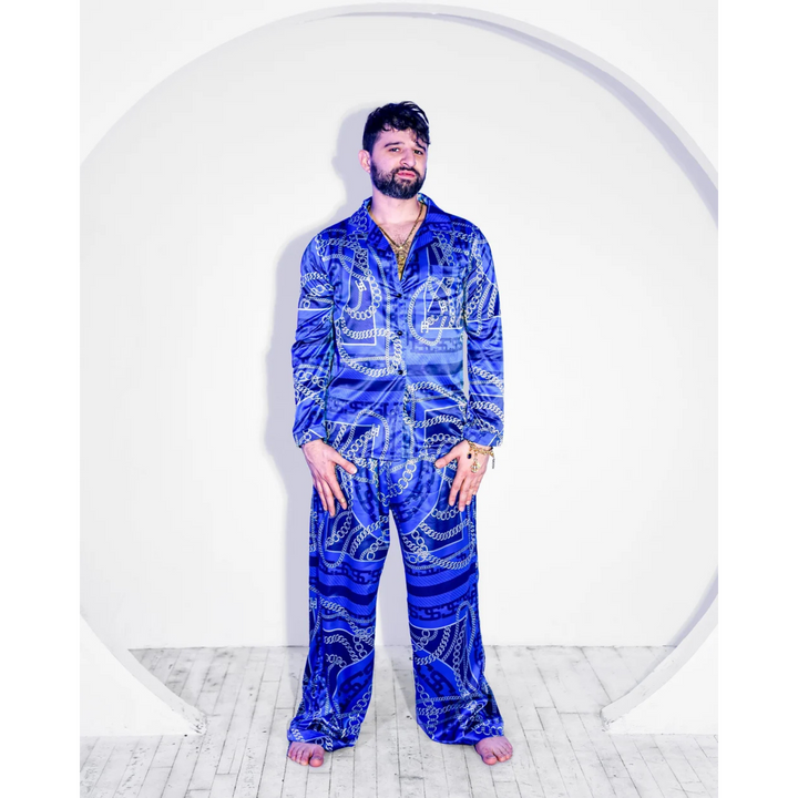 Chain Link Pajama Set (Sapphira Cristál)