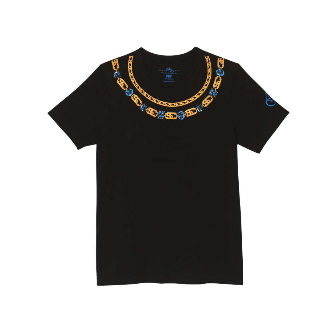 Jewels Chains Tee - Black (Sapphira Cristál)