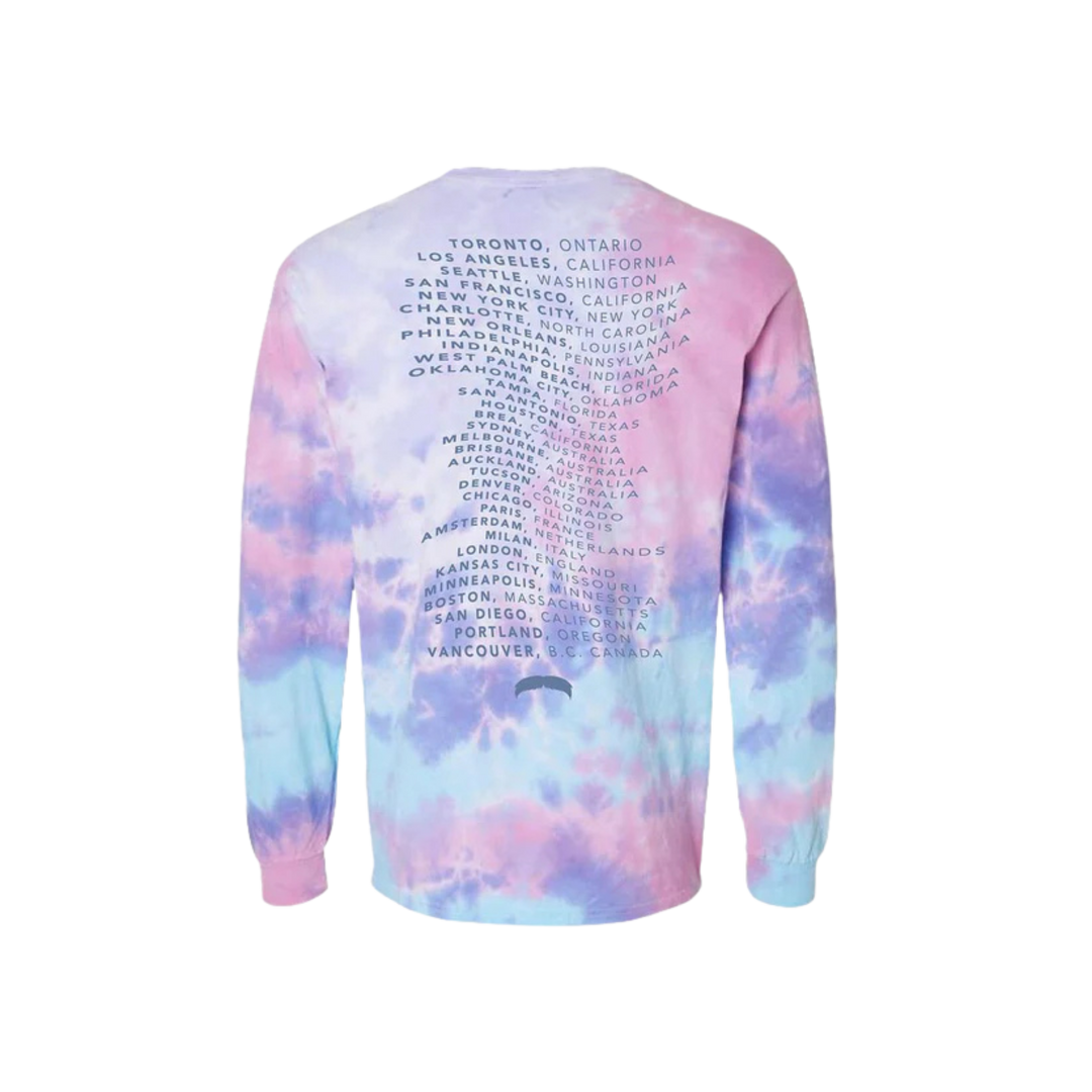 Al Dente Tour Unisex Long Sleeve Tee - Tie Dye (Matteo Lane)